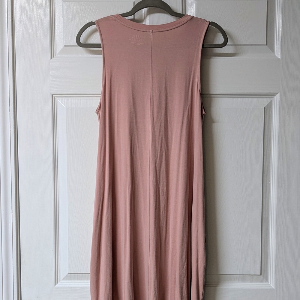 Time and Tru Soft Pink Swing Dress With Hidden Pockets - Picture 5 of 8